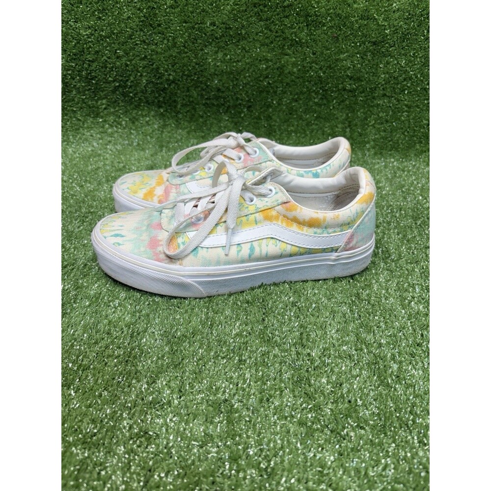 Womens Vans Ward Psychedelic Tie Dye Size 6.5 Pastel Low Top Sneakers Shoes